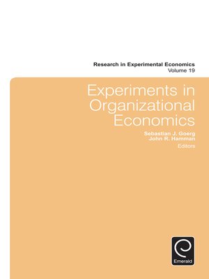 cover image of Research in Experimental Economics, Volume 19